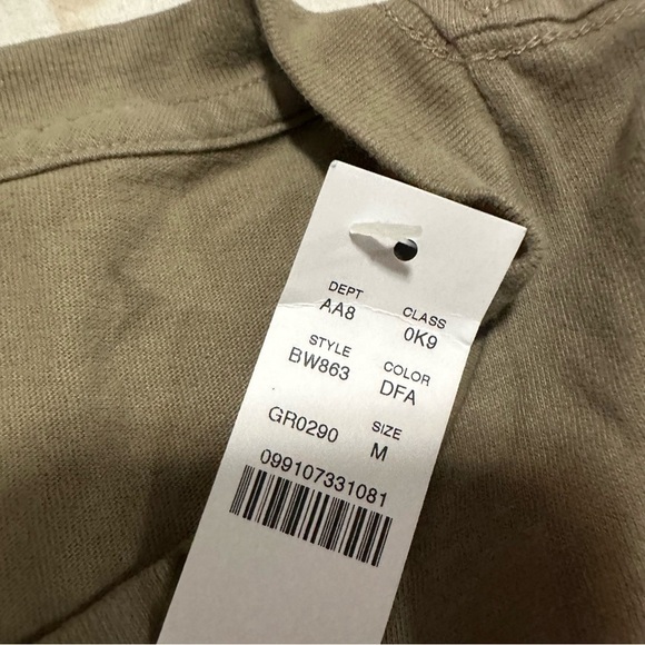 J crew Short-sleeve sueded cotton henley dusty fatigue - Picture 5 of 5